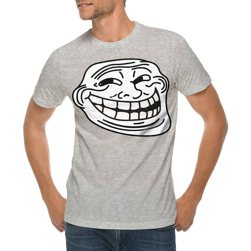 Troll Face Meme Graphic Design Lane Seven Ring Spun Jersey Cotton Short Sleeve Premium T-Shirt