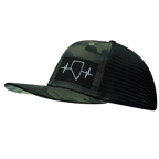 Nevada Hat - Baseball Hat - Green Camo / Black - Trucker Mesh