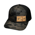 Nevada Hat - Baseball Hat - Tan Camo / Black - Trucker Mesh