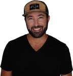 Nevada Hat - Flat Bill - Cork - Tan Camo - Laser Mesh