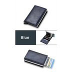 New Carbon Fiber Card Holder Wallets Luxury Men  Black Magic Leather Cool Slim Mini Wallet Small Money Bag Male Purses Magnet Closure Wallet