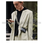 New Sparkling Thick Metal Chain Shoulder Bag Bike Wallet, Mini Bag, Coin Purse. Fashionable Women Pack Leather Crossbody Bags
