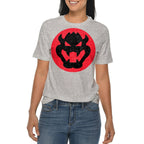 Bowser Face Graphic Design Deluxe Jersey T-Shirt