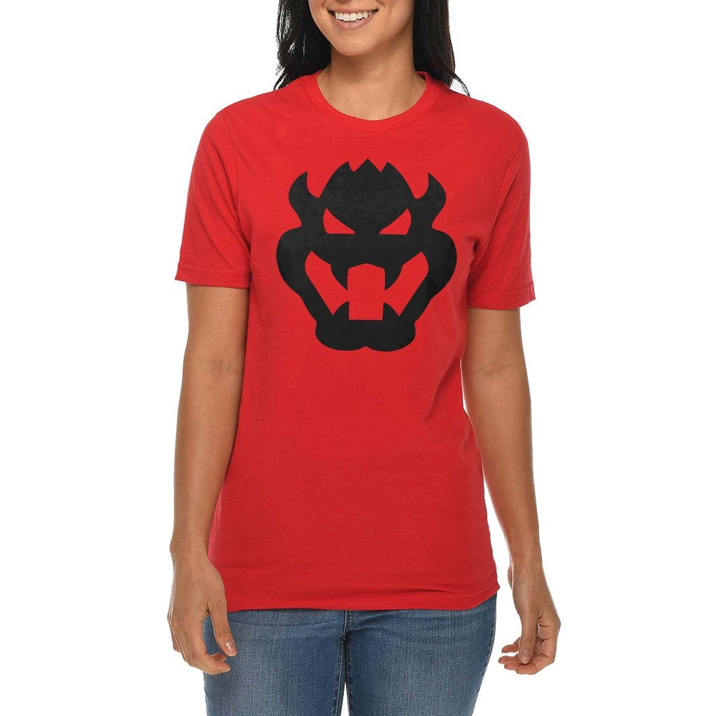 Bowser Face Graphic Design Deluxe Jersey T-Shirt