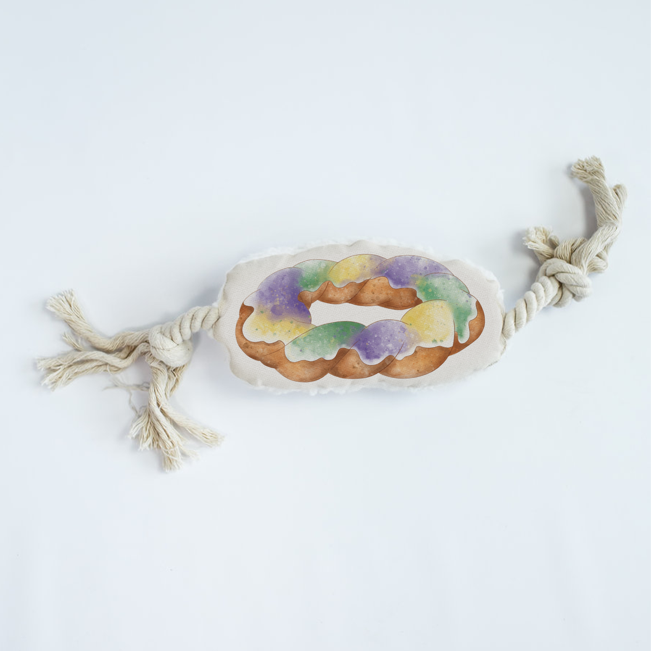 King Cake Dog Rope Toy