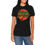 Japanese Bonsai Graphic Design Deluxe Jersey T-Shirt