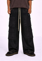 NYLON DRAWSTRING CARGO PANTS