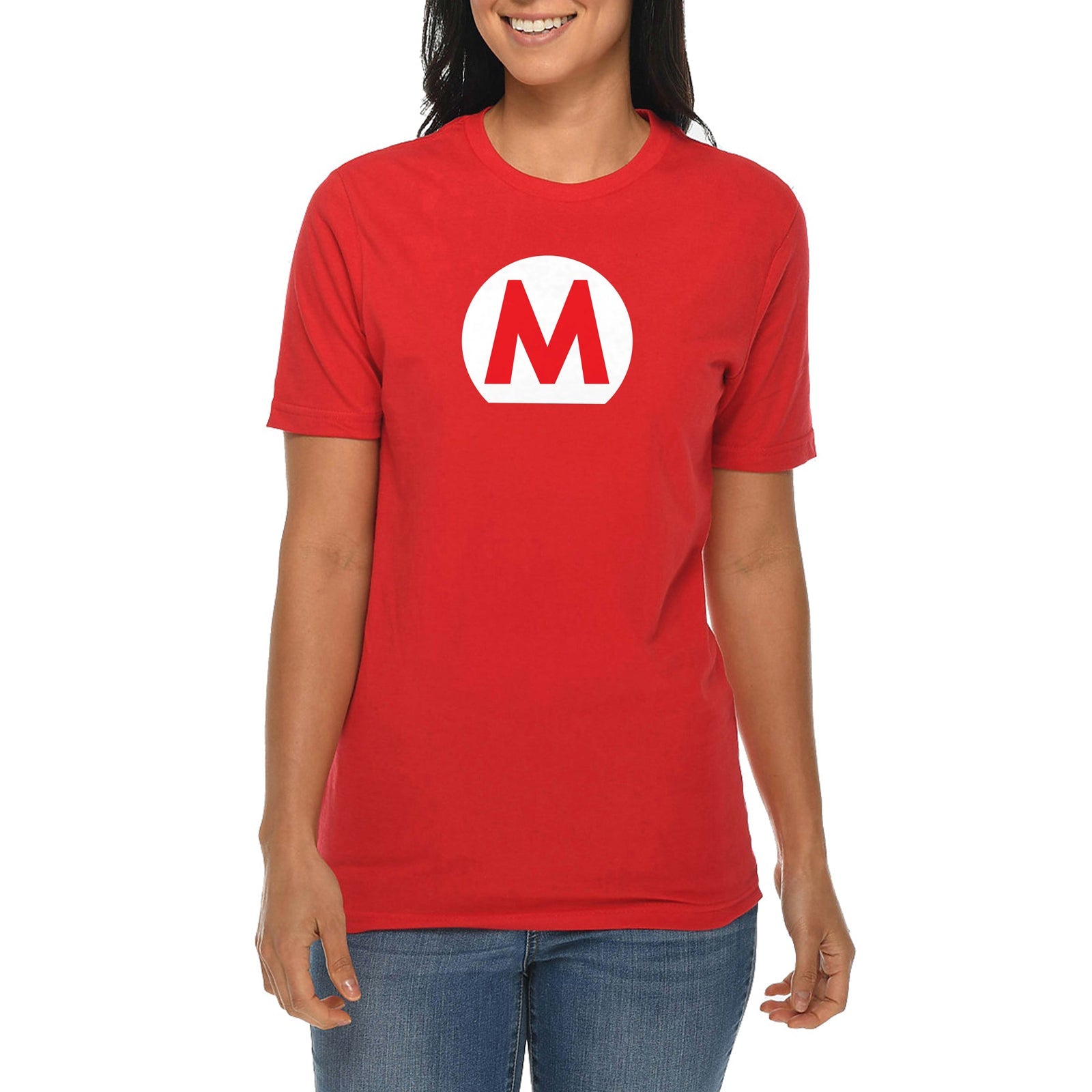 Mario World Characters Graphic Design Deluxe Jersey T-Shirt