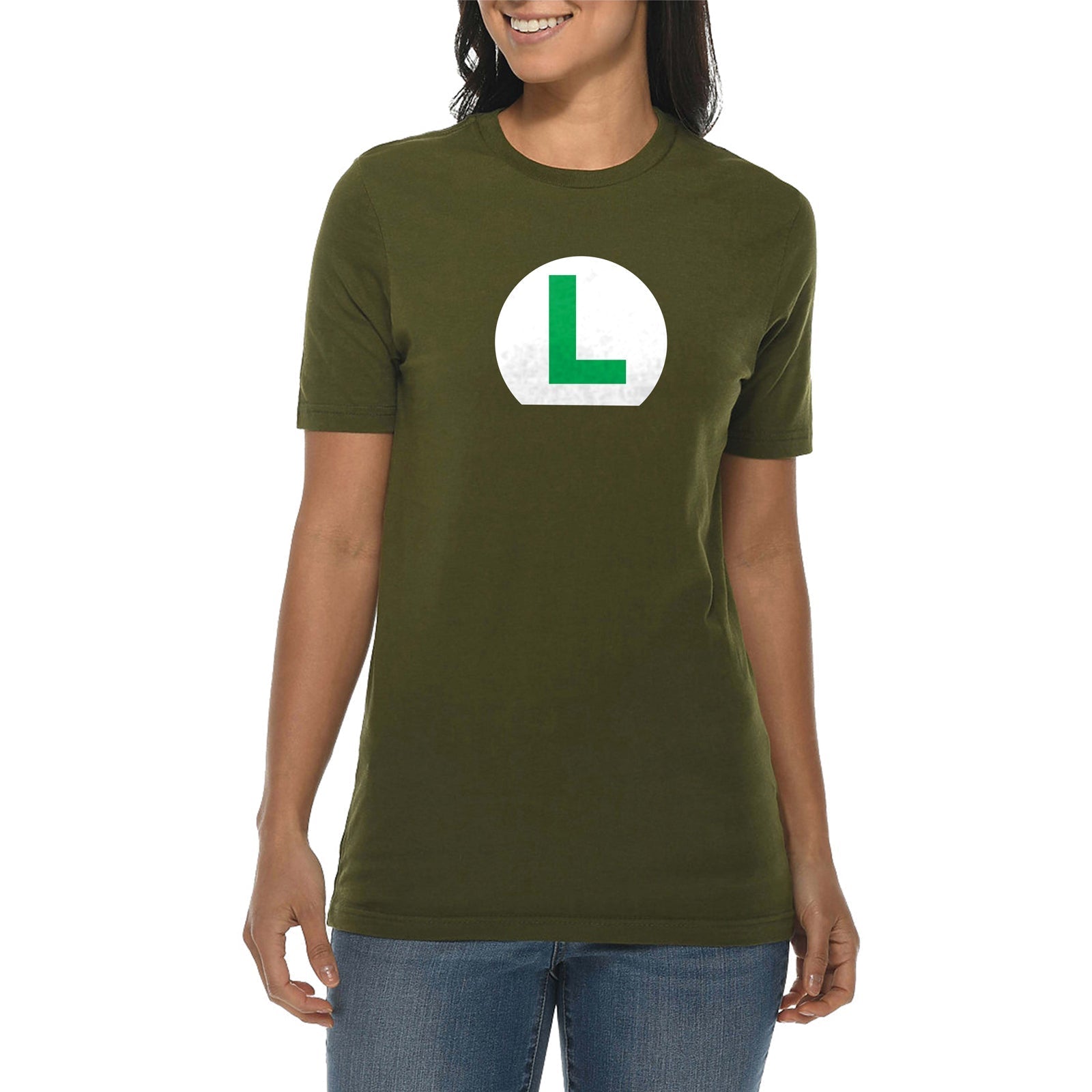 Mario World Characters Graphic Design Deluxe Jersey T-Shirt