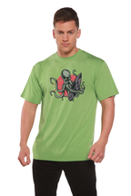 Octopus Men's Bamboo Viscose/Organic Cotton Short Sleeve Graphic T-Shirt
