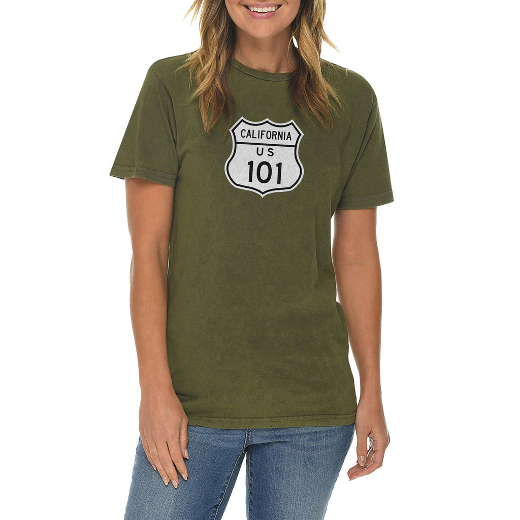 California US 101 Graphic Design Vintage Crewneck Tee