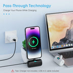 2-Pack Small Portable Chargers for iPhone, 5000mAh PD Fast Charging Power Bank