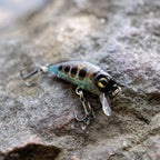 1ZU 3-Pack Fishing Lures with VMC Hooks Crankbait Bass Perch Walleye Trout Pike