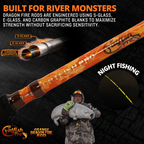 Orange Dragon Fire Casting Glow Rod