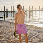Men’s Premium Compression-Lined Hybrid Shorts – Orchid Bay