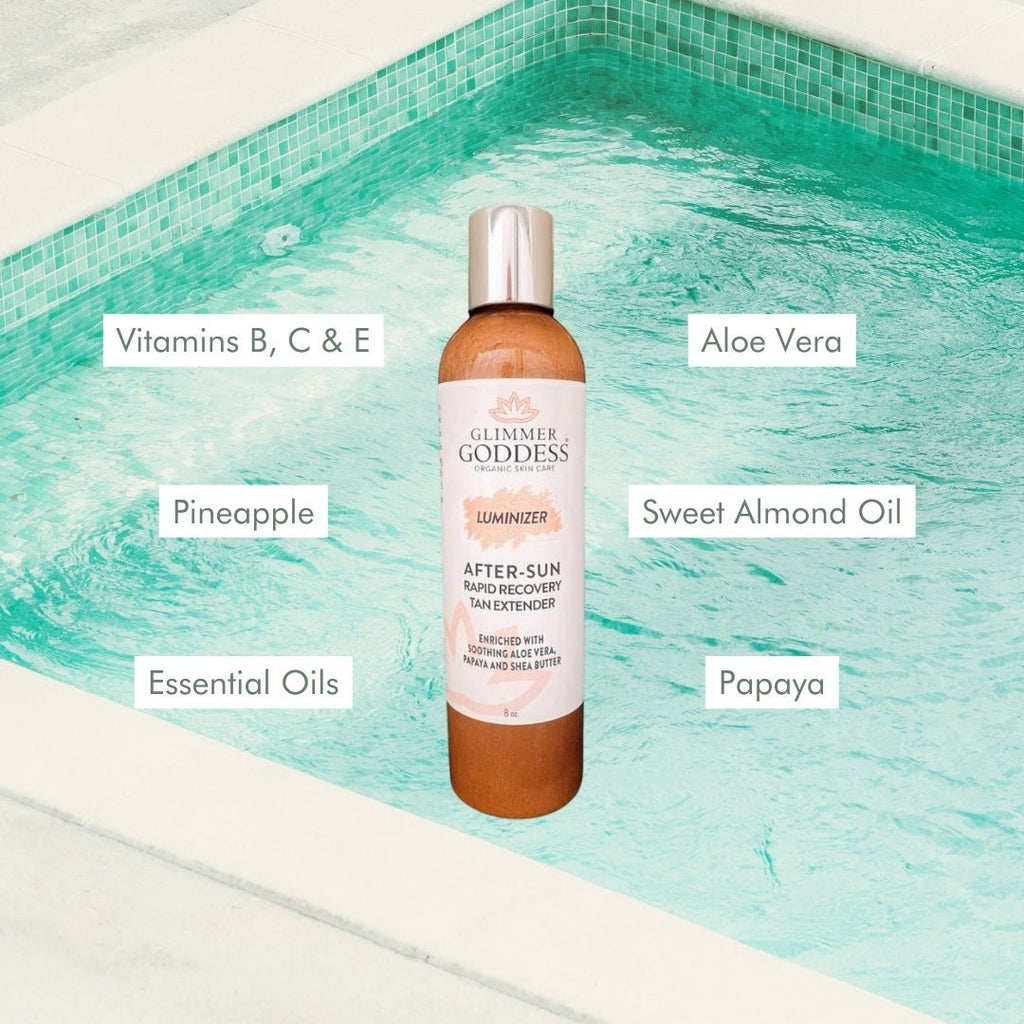 Organic After Sun Lotion & Tan Extender – Luminizing Shimmer