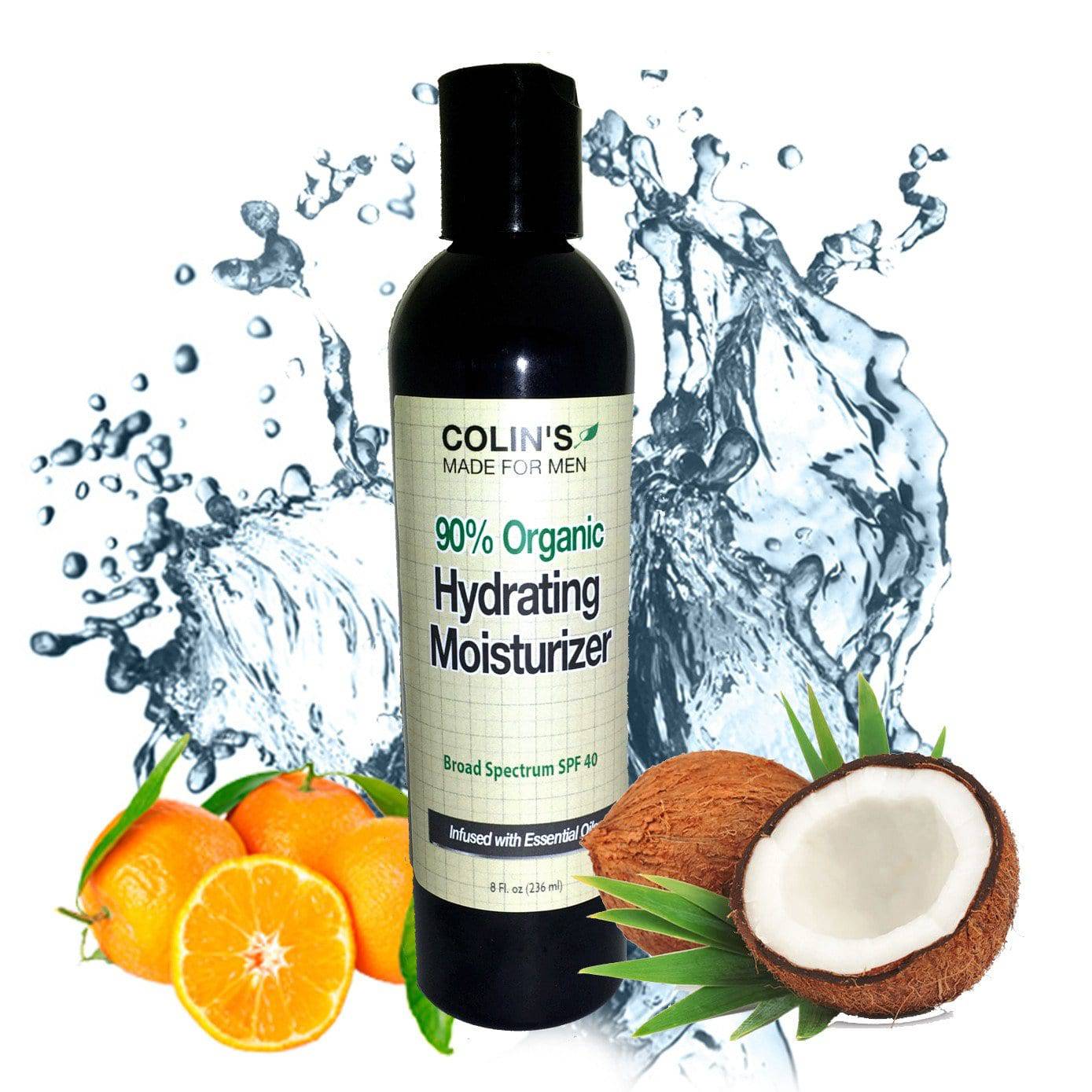Organic Men's Face Cream SPF 40 – Reef-Safe Daily Moisturizer
