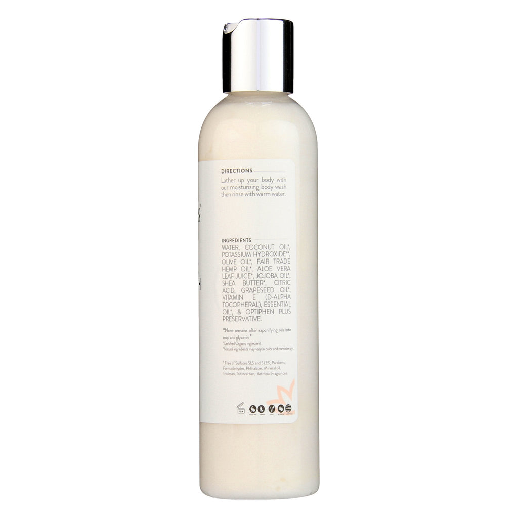 Organic Moisturizing Body Wash for Soft, Hydrated Skin