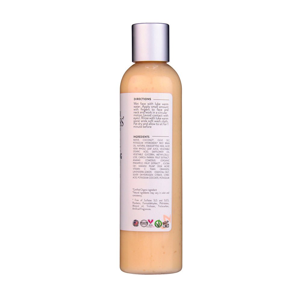 Organic Vitamin C Brightening Cleanser – Gentle Face Wash