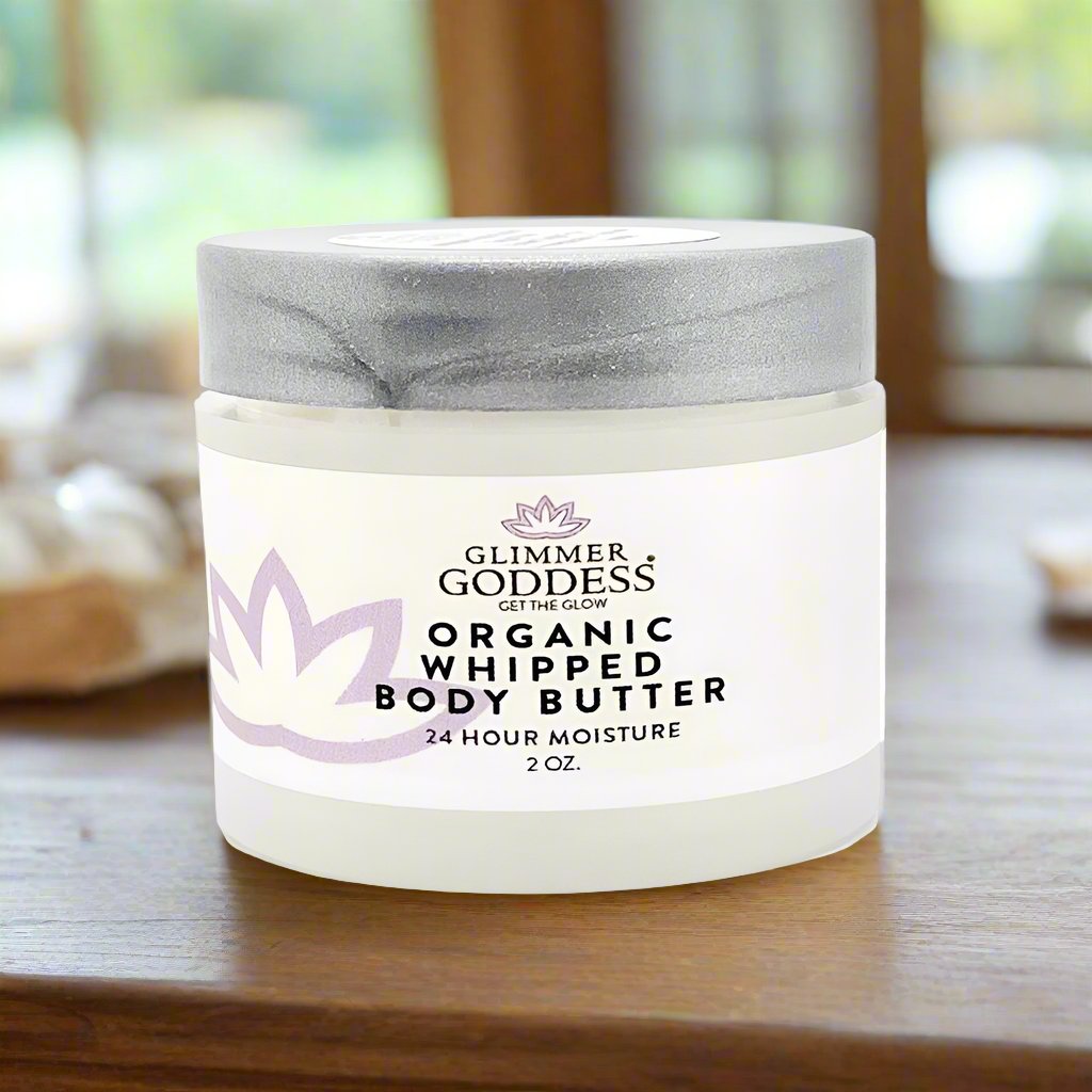 Organic Whipped Body Butter 2 oz – Mini Travel Size for Dry Skin & Eczema