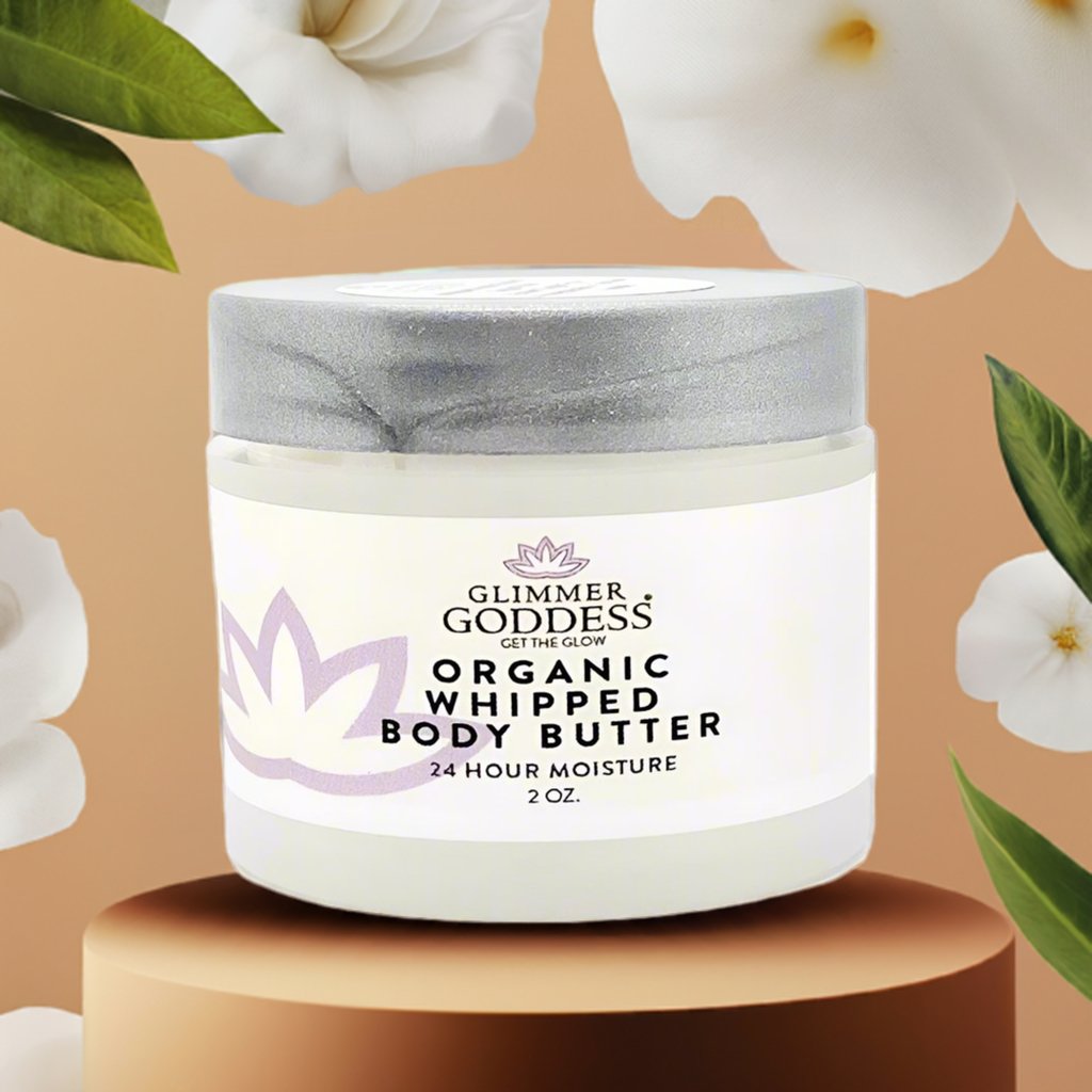 Organic Whipped Body Butter 2 oz – Mini Travel Size for Dry Skin & Eczema