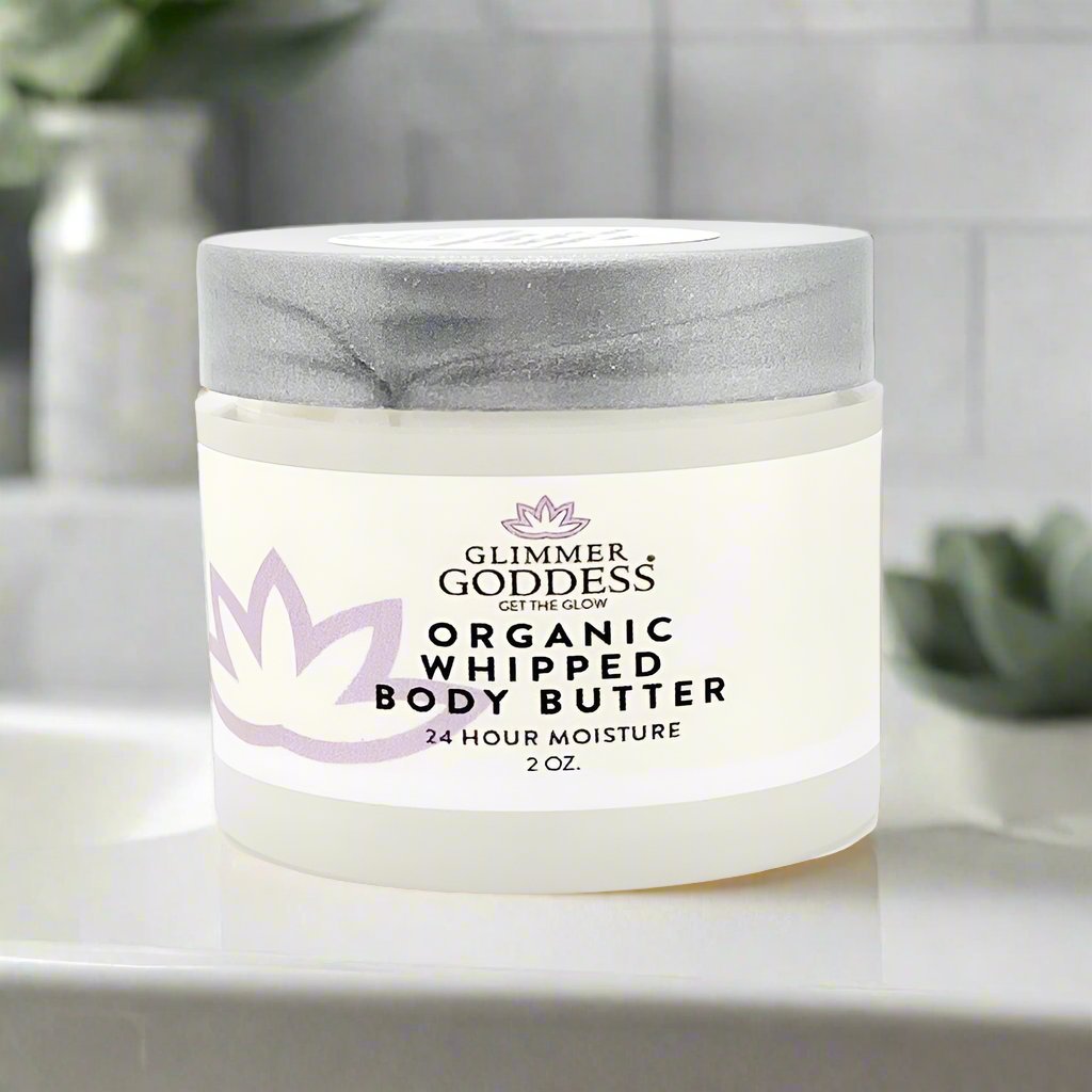 Organic Whipped Body Butter 2 oz – Mini Travel Size for Dry Skin & Eczema