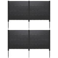 Outdoor Privacy Fence Screen with 5 Ground Stakes for Garden Yard Patio
