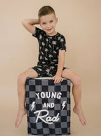 Bamboo Shorts Set | Palm Style Black
