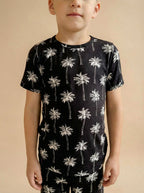 Bamboo Shorts Set | Palm Style Black