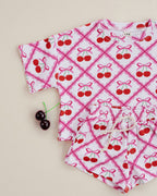 Shorts Set | Cherry Bow