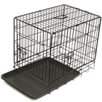 Paws & Pals Double Door Wire Dog Crate with Tray