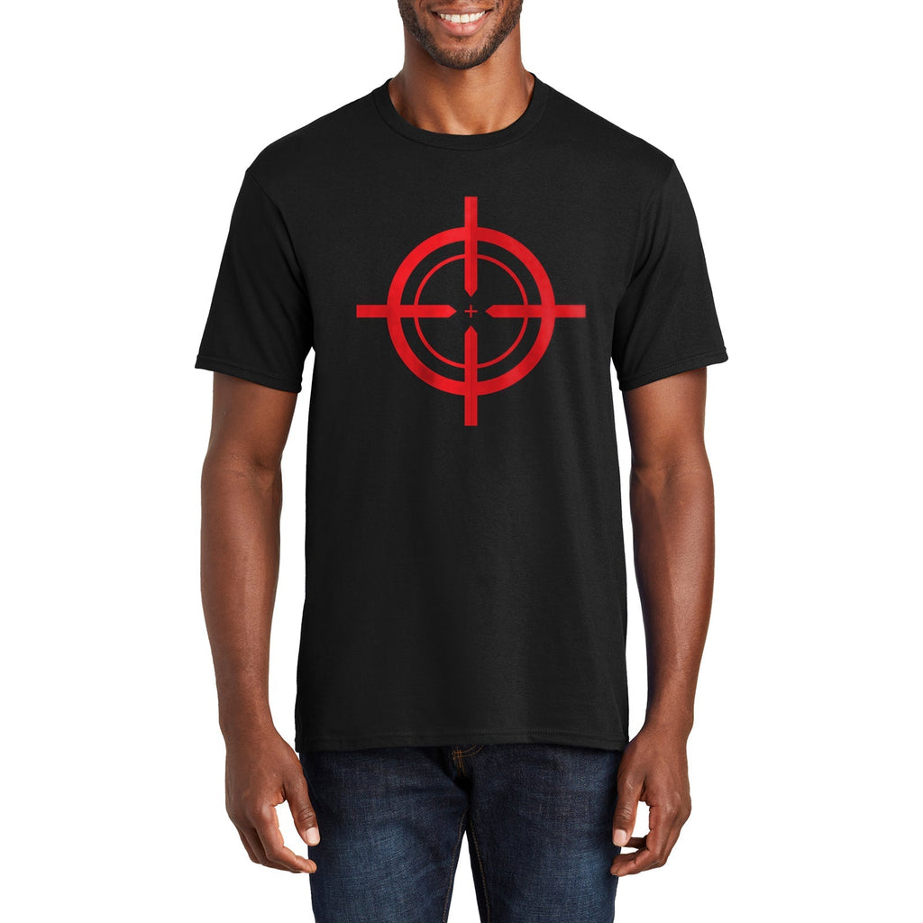 Target Crosshair Scope Graphic Men's Fan Favorite Crew Neck Tee Shirt