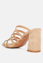 Peaches Strapped Rhinestone Embellished Sandals