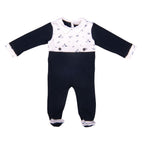 PETIT MARCEL | Boys Navy Blue Cotton All-in-One