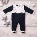 PETIT MARCEL | Boys Navy Blue Cotton All-in-One