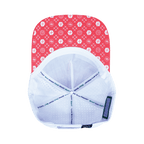 Pickleball Hat - Trucker Hat - Neon Peach / White - Laser Mesh