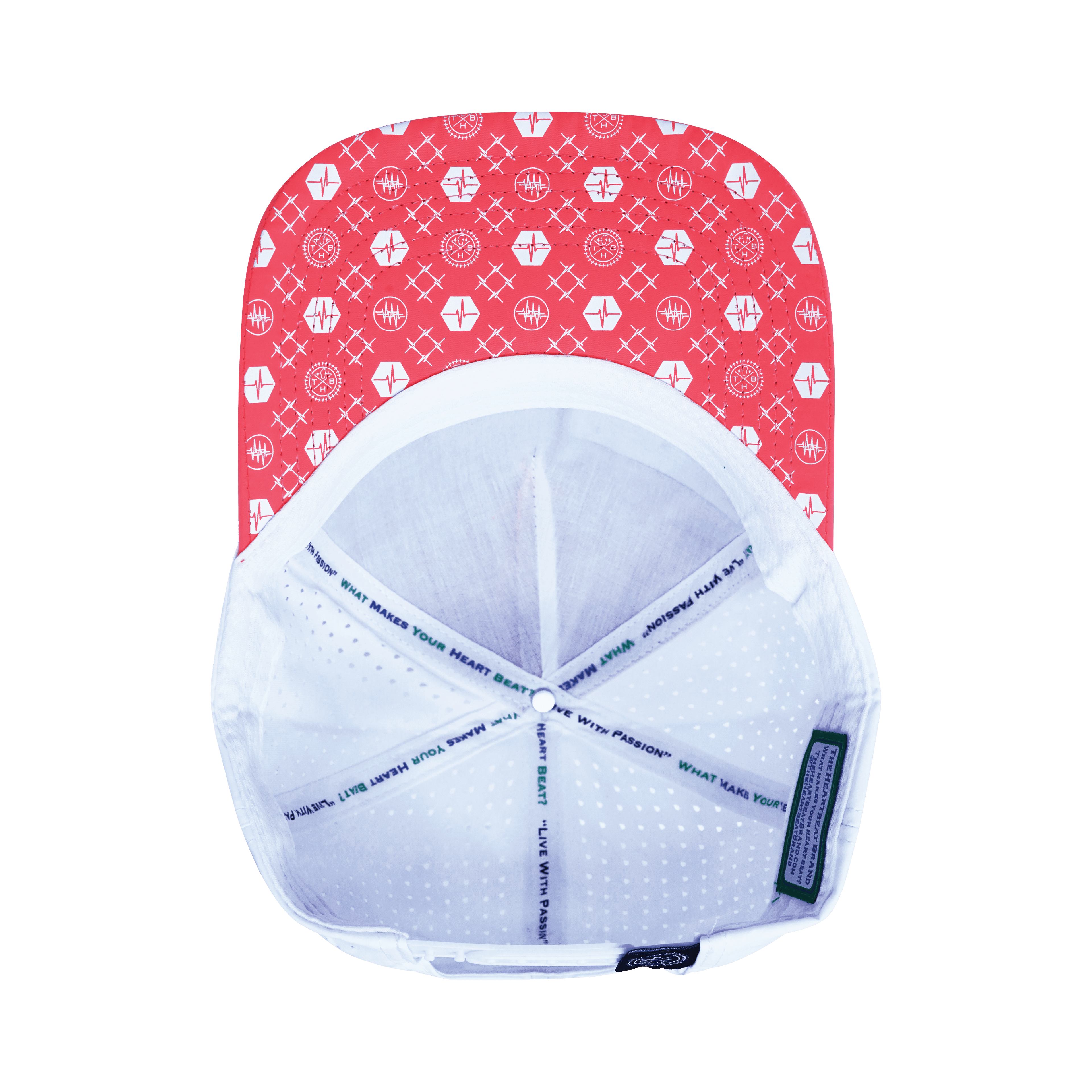 Pickleball Hat - Trucker Hat - Neon Peach / White - Laser Mesh