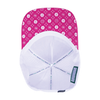 Pickleball Hat - Trucker Hat - Neon Pink / White - Laser Mesh