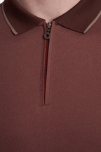 The Mercerized Cotton Polo (Brick)