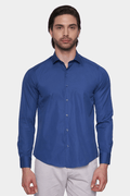 Premium Cotton  Dress Shirt (Royal)