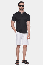 The Mercerized Cotton Polo (Race Black)