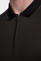 The Mercerized Cotton Polo (Charcoal)