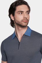 The Mercerized Polo (Nautical Blue)
