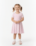 Blush Picnic - Girls Short Sleeve Bamboo Twirl Dress