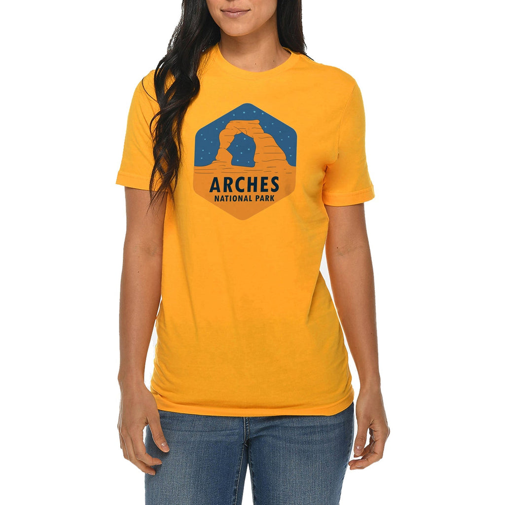 Arches national Park Graphic Design Deluxe Jersey T-Shirt