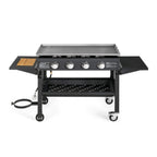 Portable Outdoor 4 Burner Propane Flat Top Gas Grill W/ Wheels, 60K BTU (SAK66104)