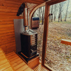 Premium 6-Person Outdoor Scandinavian ThermoWood® Cube Sauna Kit With LED Lighting [MW20] (SAK89146)