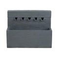 Premium Outdoor Contemporary Modern Rectanglar Decorative Water Fountain, Gray (SAK09215)