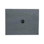 Premium Outdoor Contemporary Modern Rectanglar Decorative Water Fountain, Gray (SAK09215)