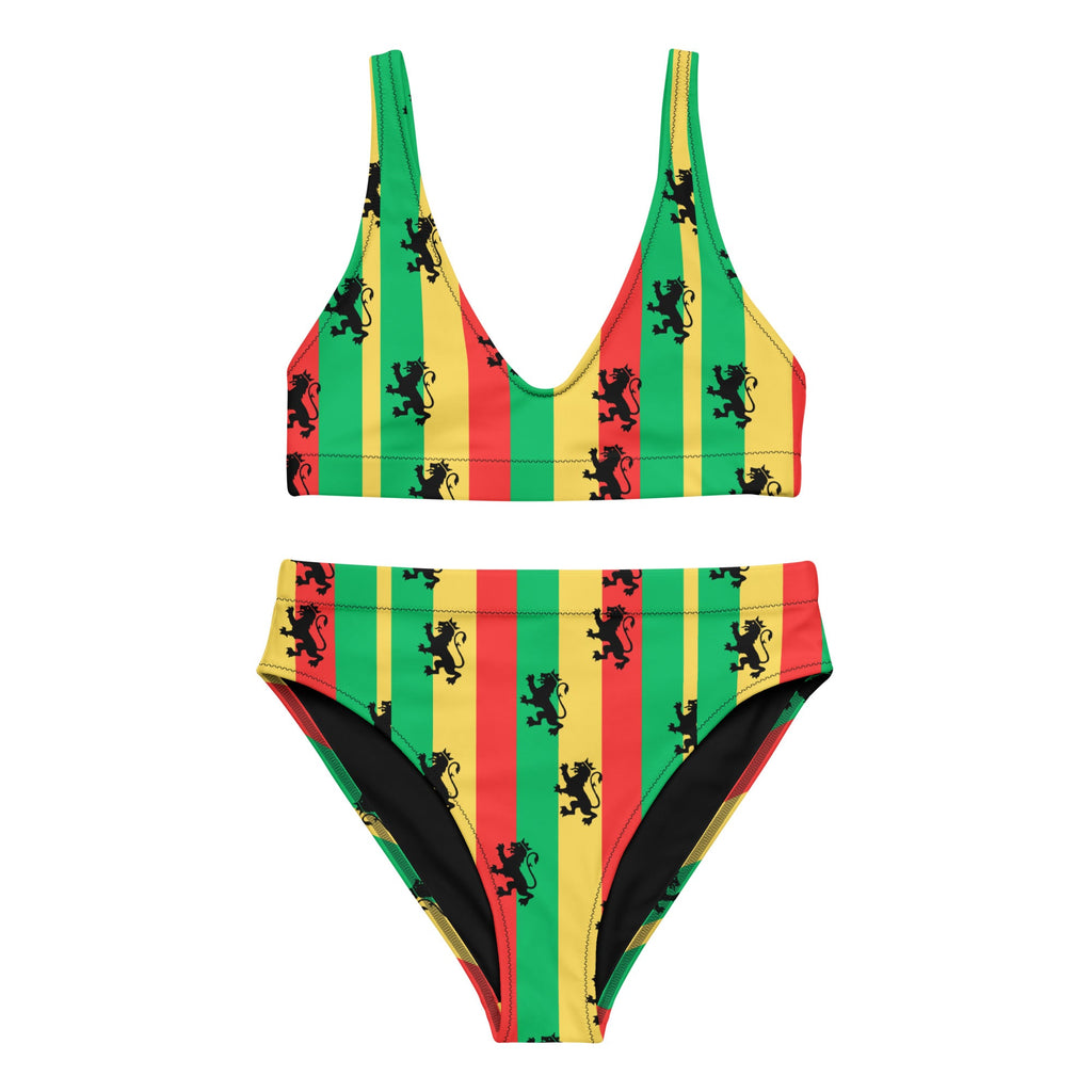 Rasta Reggae High Waisted Bikini